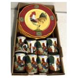 Rooster dishware/Sakura/department 56-six