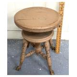 Vintage claw foot stool