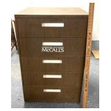 McCallï¿½s carefree patterns metal 5 drawer cabinet