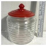 Beehive ribbed jar