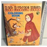 Vintage little red riding Hood coloring book