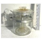 Pyrex glass coffee percolator
