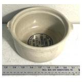 vintage stoneware advertising bowl from