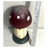 Vintage metal mushroom garden art