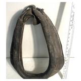Vintage leather horse collar some ware