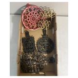 Vintage cast iron trivets