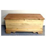 Knotted pine exterior 48 inch wide chest
