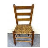 antique Amish Shaker style chair features a