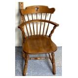 Wooden high back chair