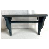 16 inch wall hanging shelf with hanging Rod
