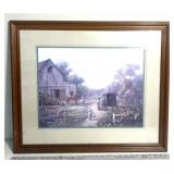 Amish themed framed print