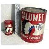 Vintage tin advertizing-Calumut baking powder