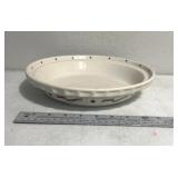 Longaberger pottery American themed pie dish