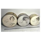 3 vintage Victorian trading CO. Containers.