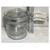Pyrex glass boil, boiling pot 1 lid