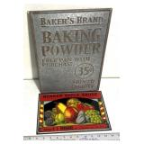 Baking signage/bakers brand/shaker applesauce