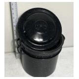 Vintage enamel wear strainer/boiler set