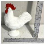 Vintage rooster on nest