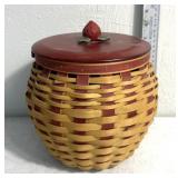 Longaberger basket - strawberry themed