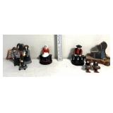 Cast iron Amish figures