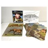 Western themed prints/ magazine