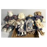 Hand crafted animal themed dolls
