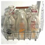 Milk bottles & carrier