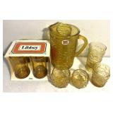 Ambor themed retro glassware Libby