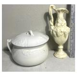 Vintage chamber pot-cermanic glazed pitcher