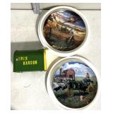 John Deere plates & mini mailbox