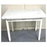 Primitive Table enamel top/40W x 25D x 30H inches