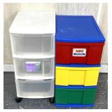 2 plastic organizers