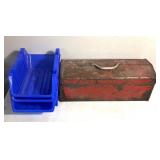 3 Orginizers/metal tool box