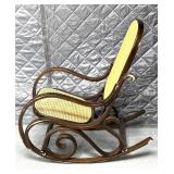 bentwood rocking chair in the style of Thonet
