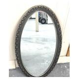 Warning wall hanging mirror 36 inches tall