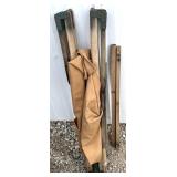Folded camping cot