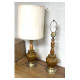 Retro amber lamp