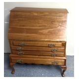 Cherry secretary with drawers 39" w