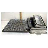 Baking trays-cake pans-bread tins