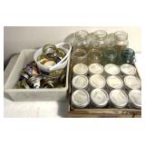 Ball glass jars & extra lids