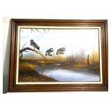 "Ducks landing" Bruce Taylor see description