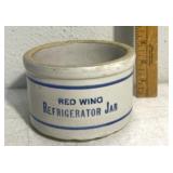 Red wing refrigerator jar stoneware