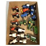 Toy tractors (different brands)