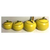 Vintage apple canisters