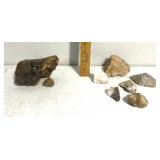 Calcite - chert - quartz