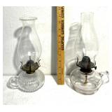 2 oil lamps