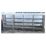 12ï¿½ plus wide metal shelving unit double sided