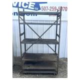 42" metal shelving unit