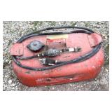 1 small metal boat gas tank