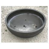 Large garden/deck bowl with plug